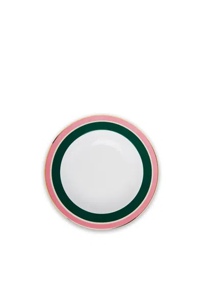 La Doublej Housewives Soup Plate In Rainbow Verde In Multi