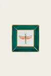 La Doublej Housewives Trinket Tray In Libellula Green