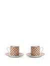 La Doublej Impero Espresso Cup Set Of 2 In Pink