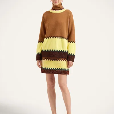 La Doublej In My Power Mini Skirt In Brown