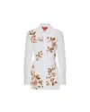 La Doublej La Double J Iris Floral-embroidered Cotton Shirt