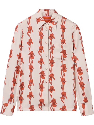 LA DOUBLEJ IRIS-PRINT SHIRT