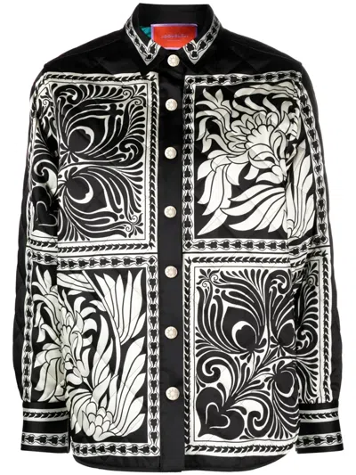 LA DOUBLEJ IRIS QUILTED SHIRT JACKET