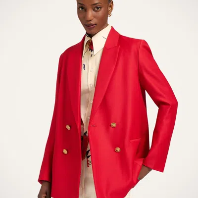 La Doublej Jagger Jacket In Red