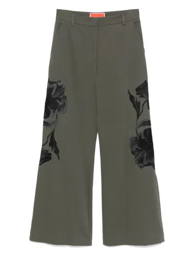 La Doublej Janis Trousers In Green