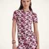 La Doublej Jazzercize T-shirt In Eclipse Bordeaux