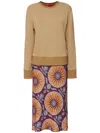 La Doublej Jazzy Midi Dress In Purple