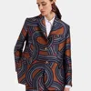 La Doublej Long-sleeved Suit Jacket In Montecarlo Blue