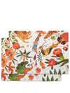 La Doublej Jungle Book Set Of Two Table Mats In White