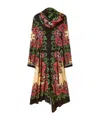 La Doublej Karis Floral-print Asymmetric Dress In Brown