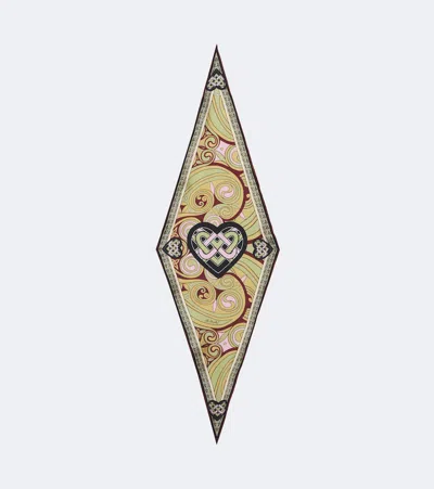 La Doublej Kells Silk Scarf In Multicoloured