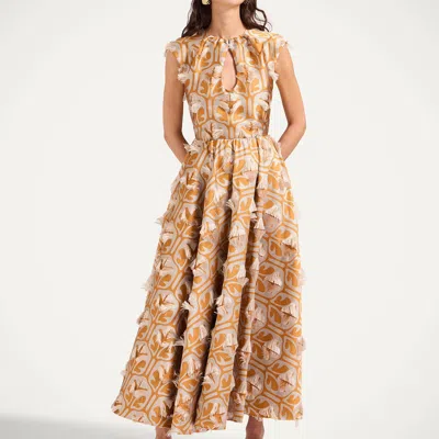La Doublej Keyhole Dress In Neutral