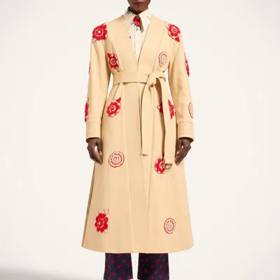 La Doublej Kintsugi Coat In Brown