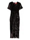 La Doublej Kleid Mit Blumen-print In Black
