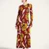 La Doublej Knit Swing Dress In Multi