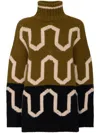La Doublej Comber Turtleneck Sweater In Green