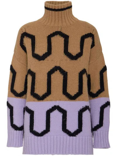 La Doublej Knitted Jumper In Neutrals