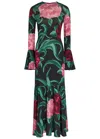 La Doublej La Double J Alba Floral-print Stretch-jersey Midi Dress In Multi