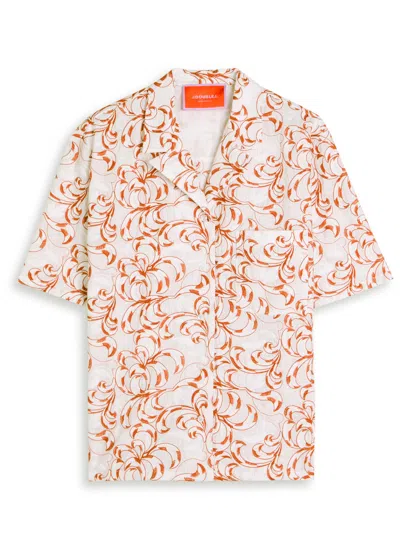 La Doublej La Double J Bowling Embroidered Woven Shirt