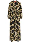 LA DOUBLEJ LA DOUBLE J CAMERINO PRINTED SILK CREPE DE CHINE MAXI DRESS