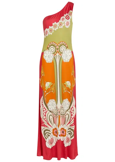 La Doublej La Double J Clingy Roy Printed Stretch-jersey Maxi Dress In Multi