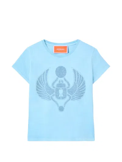 La Doublej La Double J Cotton T-shirt In Blue