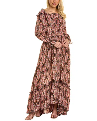 La Doublej La Double J Divina Silk Maxi Dress In Brown
