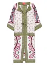 La Doublej Apericena Printed Silk-twill Midi Dress