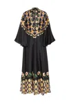 La Doublej Magnifico Silk Dress In Nero