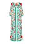 La Doublej Bedrucktes Maxikleid Muumuu Aus Seiden-twill In Fantasia