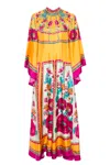 La Doublej Silk Magnifico Maxi Dress In Fantasia