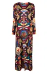 La Doublej Nephthys-print Maxi Dress In Fantasia