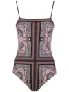 La Doublej La Double J Elle Swimsuit (placée) In Brown