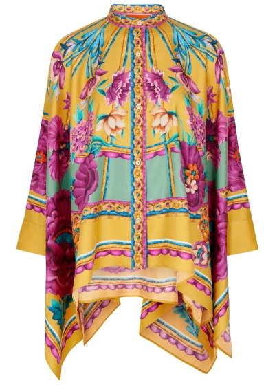 La Doublej Silk Foulard Shirt In Multicoloured