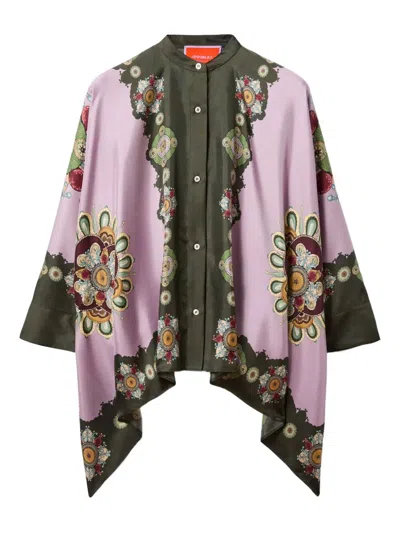 La Doublej La Double J "foulard Shirt" Placée In Multi