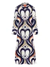 La Doublej La Double J Geometric Pattern Dress In Brown