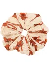 LA DOUBLEJ LA DOUBLE J GIGA FLORAL-PRINT COTTON SCRUNCHIE