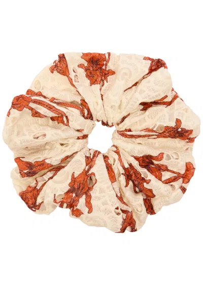La Doublej La Double J Giga Floral-print Cotton Scrunchie In Multicoloured