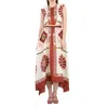 La Doublej La Double J Ladies Macro Tiles Placed Twill Silk San Carlo Dress