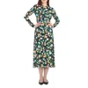 La Doublej La Double J Ladies Orchard Jersey Long-sleeve Drifter Swing Dress In Black