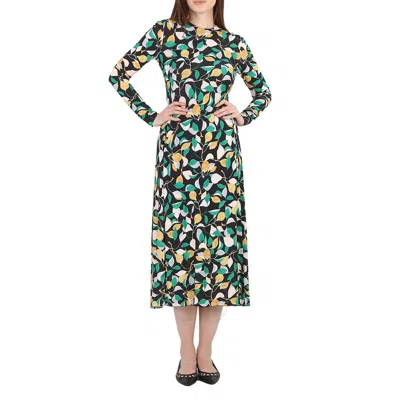 La Doublej Edition 31 Drifter Painterly Leaf Dress In Orchard