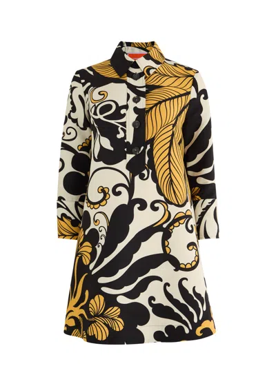 La Doublej La Double J Marea Artemis Wool-blend Mini Dress In Multicoloured