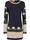 La Doublej La Double J Mini Supreme Swing Printed Mini Dress