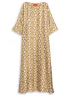 La Doublej La Double J Muumuu Printed Silk-twill Maxi Dress