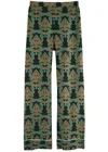 La Doublej Herald Silk Pajama Pants In Multicoloured
