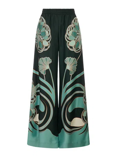 La Doublej La Double J Palazzo Pants In Green
