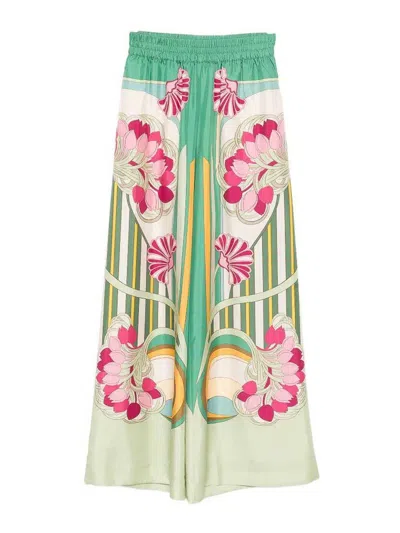 La Doublej La Double J Palazzo Pants In Green