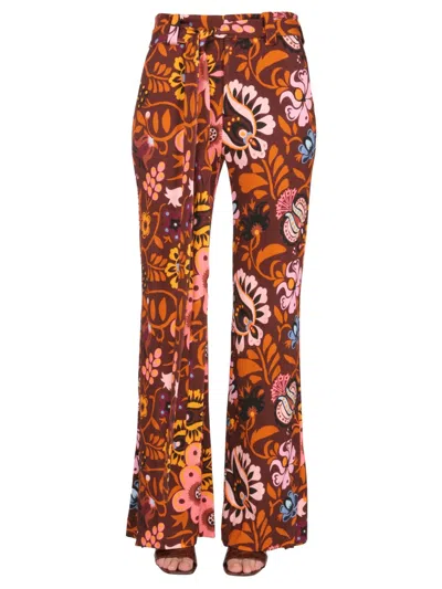 LA DOUBLEJ LA DOUBLE J PANTS WITH SELVA PRINT