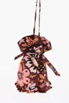 La Doublej La Double J Patterned Bucket Bag With Ruffle Details In Multi