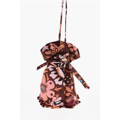 La Doublej La Double J Patterned Bucket Bag With Ruffle Women's Details